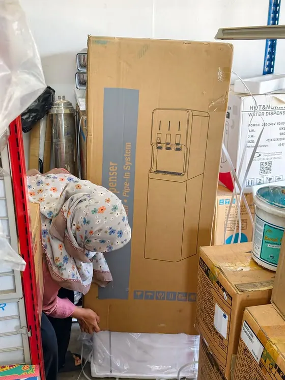 Water dispenser stock for office or shop planning